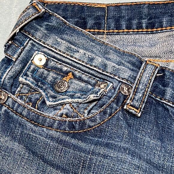 True Religion Boys Jack Distressed Straight Jeans Mid Rise D29 - Picture 7 of 11